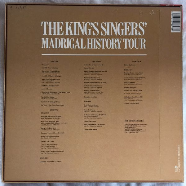 His Master's Voice SLS 1078393 - The King's Singers, The Consort - Image 2