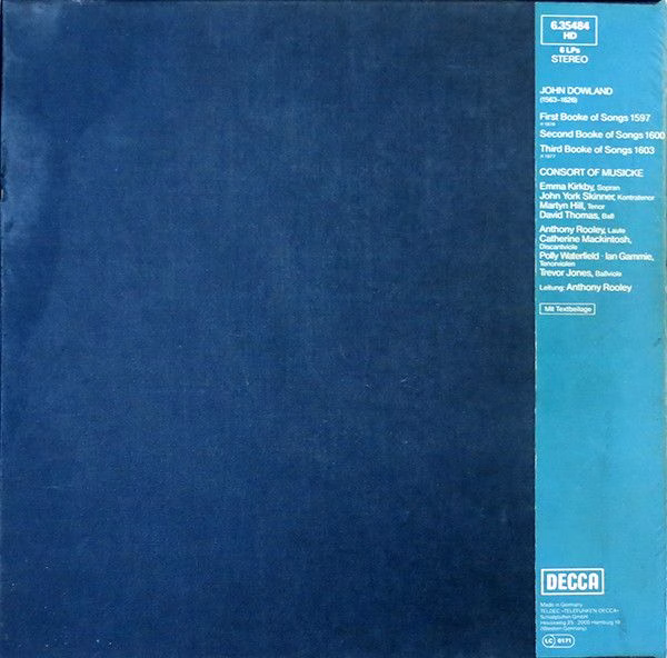 DECCA 6.35484 HD - John Dowland, The Consort Of Musicke, Anthony - Image 2