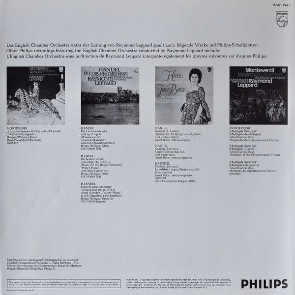 Philips 6747 194 - Johann Sebastian Bach, Raymond Leppard, Andre - Image 4