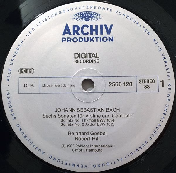 Archiv Produktion 2742 007 - Johann Sebastian Bach, Musica Antiq - Image 3