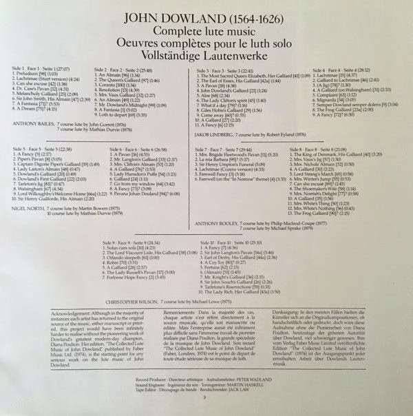 DECCA 6.35496 GX - John Dowland, Anthony Rooley, Anthony Bailes, - Image 8