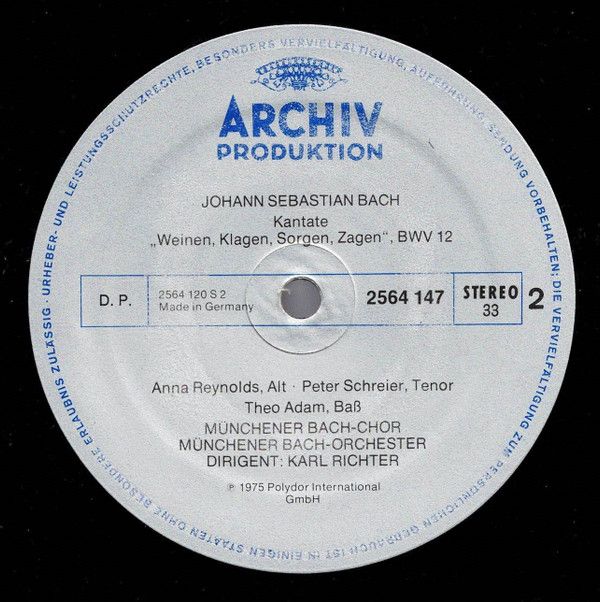 Archiv Produktion 2722 022 - Johann Sebastian Bach, Edith Mathis - Image 12