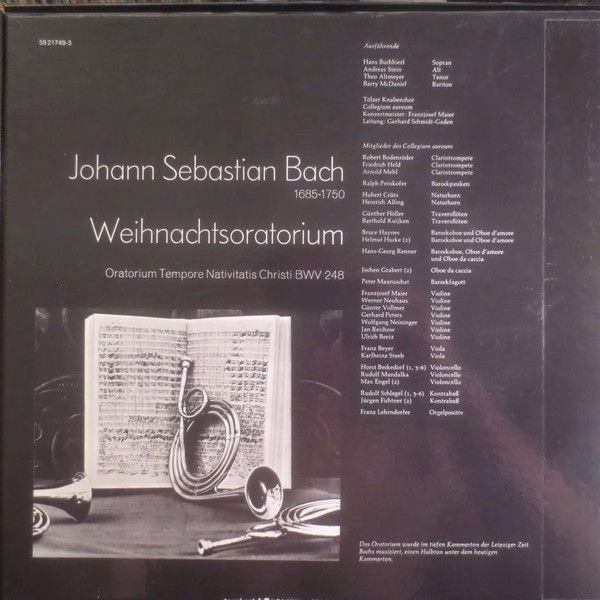 BASF 59-21749-3 - Johann Sebastian Bach, Tölzer Knabenchor, Coll - Image 2