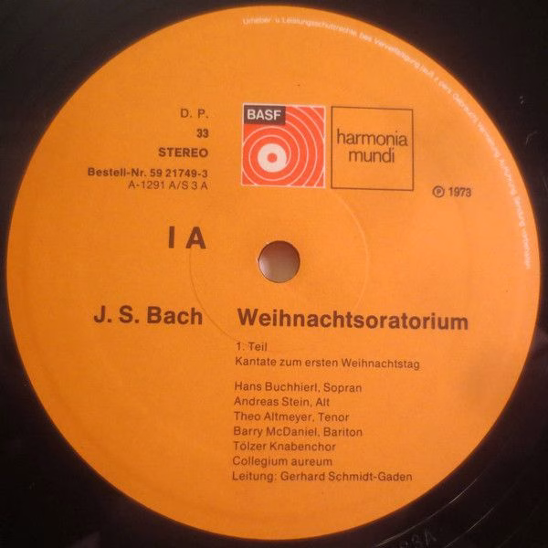 BASF 59-21749-3 - Johann Sebastian Bach, Tölzer Knabenchor, Coll - Image 4