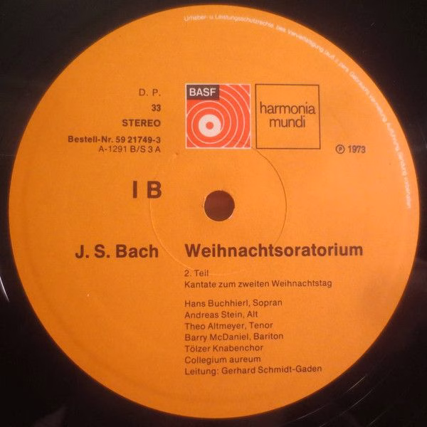 BASF 59-21749-3 - Johann Sebastian Bach, Tölzer Knabenchor, Coll - Image 5