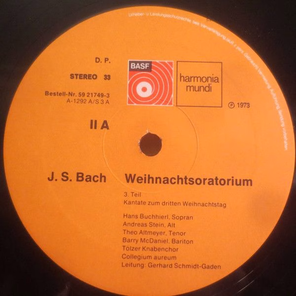 BASF 59-21749-3 - Johann Sebastian Bach, Tölzer Knabenchor, Coll - Image 6