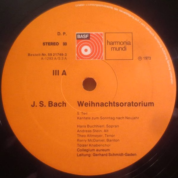 BASF 59-21749-3 - Johann Sebastian Bach, Tölzer Knabenchor, Coll - Image 8