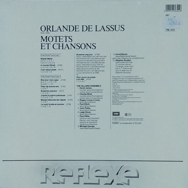 His Master's Voice 067 EL 14 3630 1 - Roland de Lassus, The Hill - Image 2