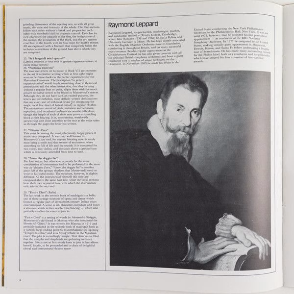 Philips 6747 416 - Claudio Monteverdi, Raymond Leppard - Madriga - Image 14