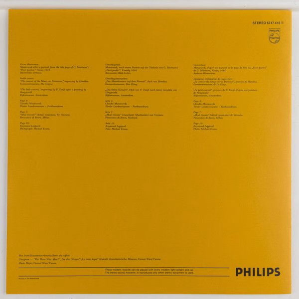 Philips 6747 416 - Claudio Monteverdi, Raymond Leppard - Madriga - Image 17