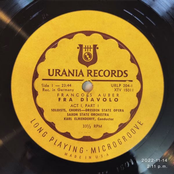 Urania Records (3) URLP 204 - Daniel-Francois-Esprit Auber, Chor - Image 5