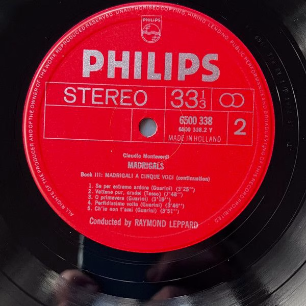 Philips 6703 035 - Claudio Monteverdi, Raymond Leppard, Glyndebo - Image 4