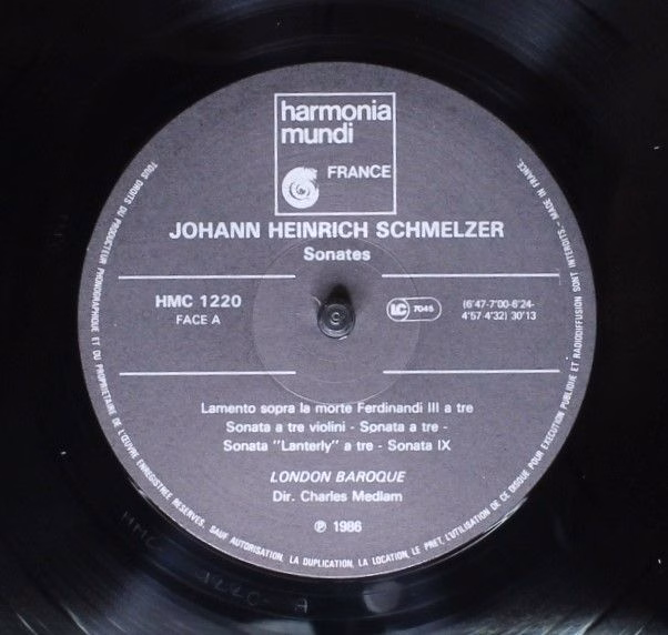 Harmonia Mundi HMC 1220 - Johann Heinrich Schmelzer, Georg Muffa - Image 5