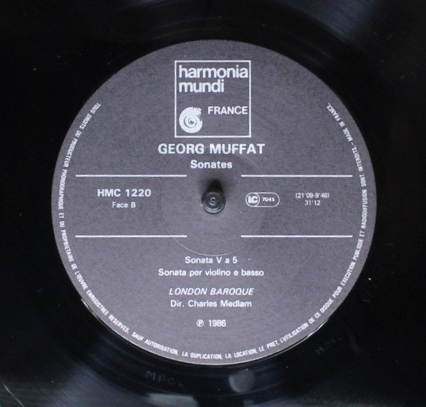 Harmonia Mundi HMC 1220 - Johann Heinrich Schmelzer, Georg Muffa - Image 6