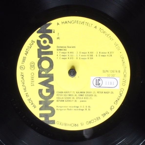 Hungaroton SLPX 12674-75 - Domenico Scarlatti - Hommage A Scarla - Image 6