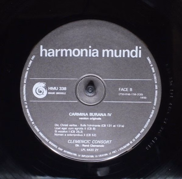 Harmonia Mundi HMU 338 - Clemencic Consort, René Clemencic - Car - Image 6