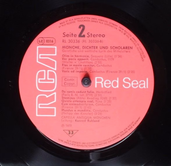 RCA Red Seal RL 30336 - Capella Antiqua München, Konrad Ruhland - Image 6