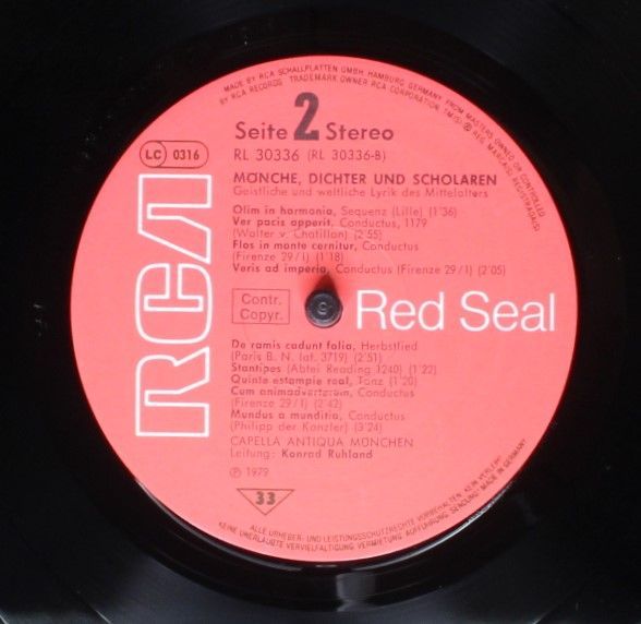 RCA Red Seal RL 30336 - Capella Antiqua München, Konrad Ruhland - Image 6