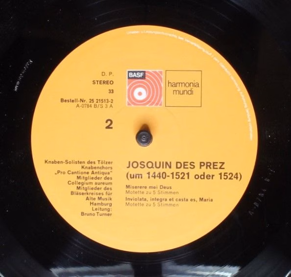 Harmonia Mundi 25 21513-2 - Josquin Des Prés, Solisten des Tölze - Image 6