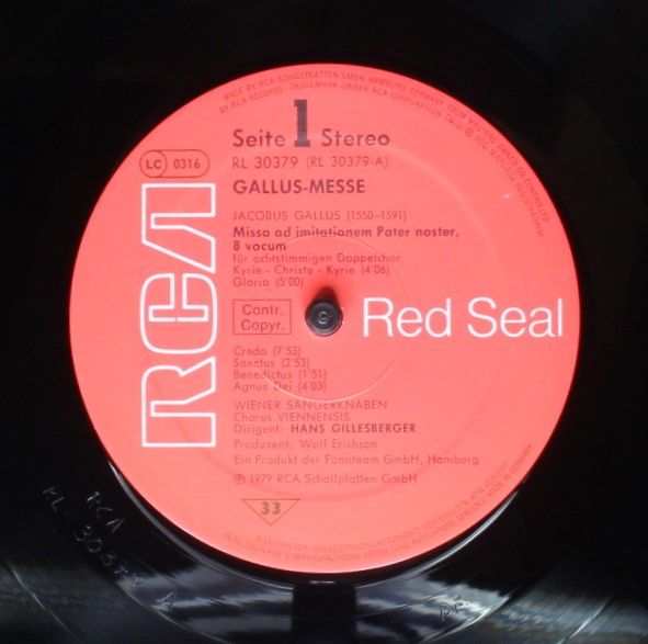 RCA Red Seal RL 30379 - Jacobus Gallus, Die Wiener Sängerknaben, - Image 3