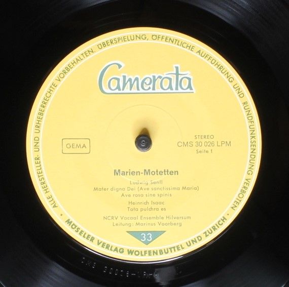 Camerata (2) CMS 30026 LPM - Heinrich Isaac, Ludwig Senfl, NCRV - Image 3