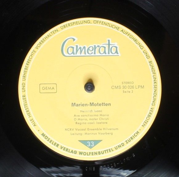 Camerata (2) CMS 30026 LPM - Heinrich Isaac, Ludwig Senfl, NCRV - Image 4