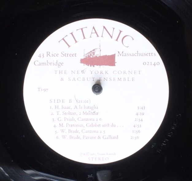 Titanic (2) Ti-97 - The New York Cornet & Sacbut Ensemble - Germ - Image 3