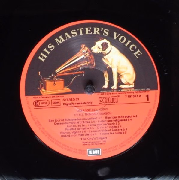 His Master's Voice 067 EL 7491581 - The King's Singers, Roland d - Image 5