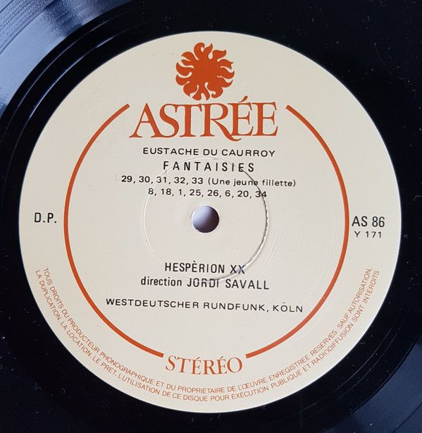 Astree AS 86 - Eustache Du Caurroy, Hespèrion XX, Jordi Savall - - Image 5