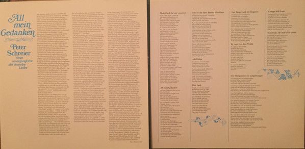 Eurodisc 26 006 KK - Peter Schreier - All Mein Gedanken (Peter S - Image 3