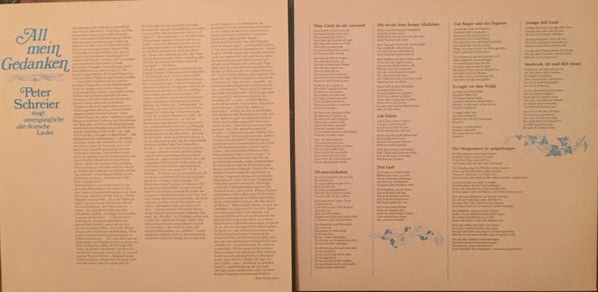 Eurodisc 26 006 KK - Peter Schreier - All Mein Gedanken (Peter S - Image 3