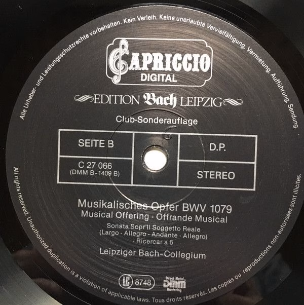 Capriccio C 27 066 - Johann Sebastian Bach, Leipziger Bach-Colle - Image 4