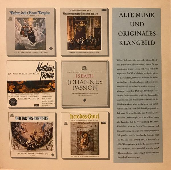 Telefunken SAW 9516-M - Johann Sebastian Bach, Georg Friedrich H - Image 2