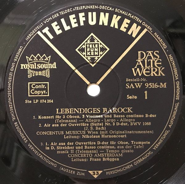 Telefunken SAW 9516-M - Johann Sebastian Bach, Georg Friedrich H - Image 9