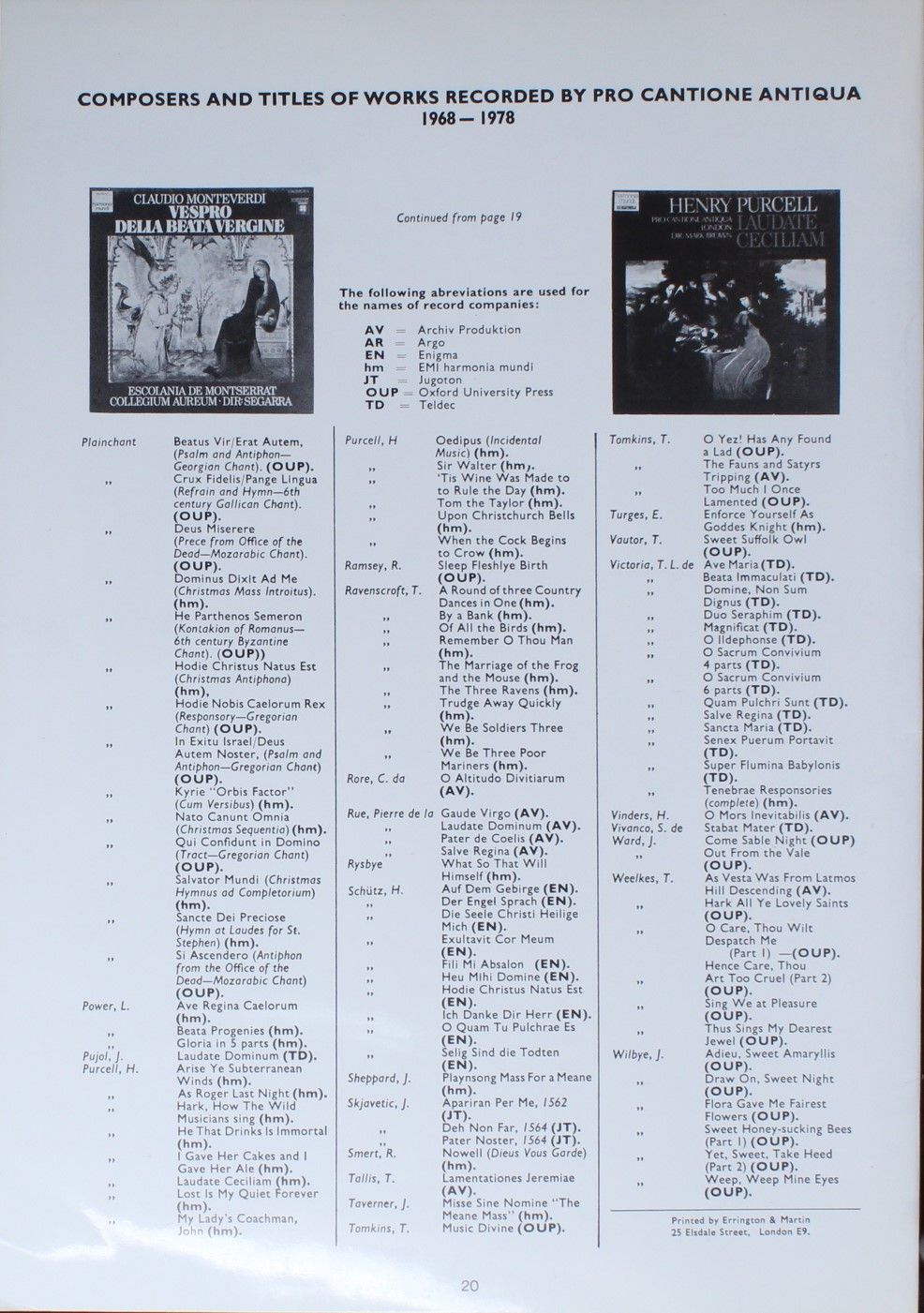 Harmonia Mundi 25 22487-2 - Pro Cantione Antiqua - A Christmas S - Image 6