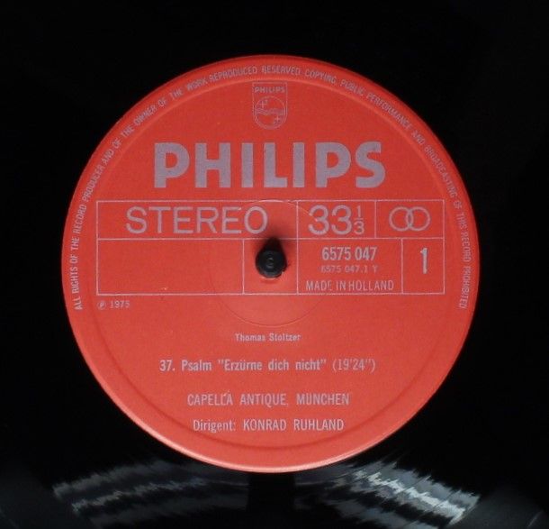 Philips 6775 017 - Thomas Stoltzer, Capella Antiqua München, Kon - Image 7