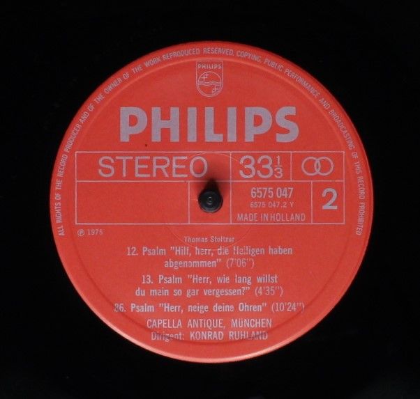 Philips 6775 017 - Thomas Stoltzer, Capella Antiqua München, Kon - Image 8