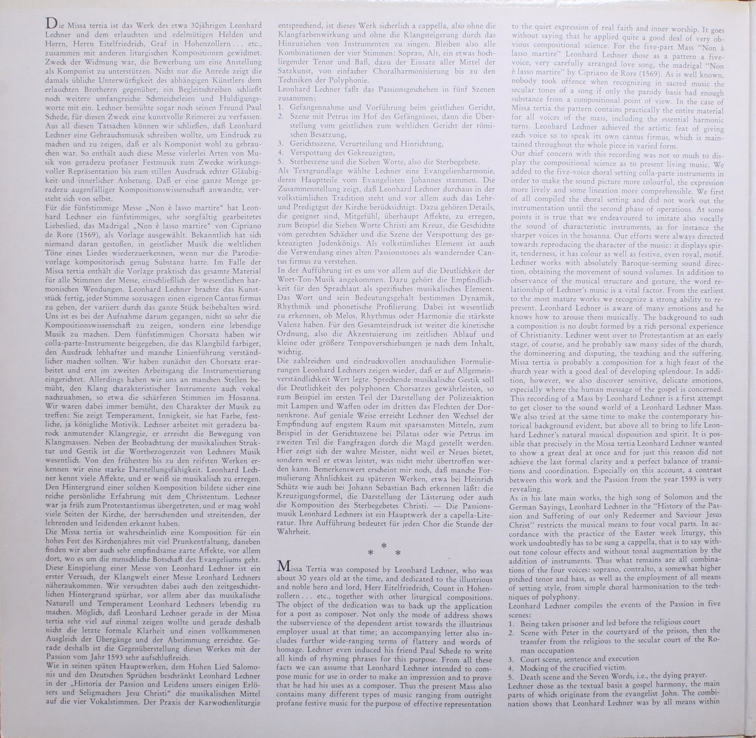Telefunken 6.42000 AW - Leonhard Lechner - Missa Tertia 1584 / P - Image 4