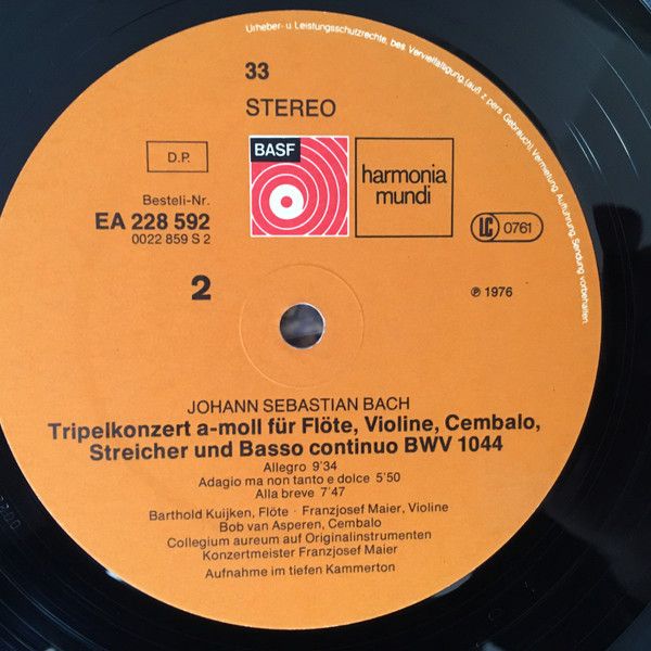 BASF EA 228 592 - Johann Sebastian Bach, Collegium Aureum, Franz - Image 6