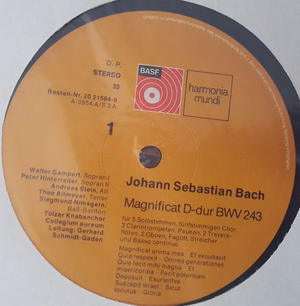 Harmonia Mundi 20 21584-9 - Johann Sebastian Bach, Theo Altmeyer - Image 4