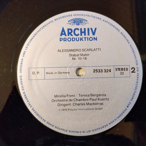 Archiv Produktion 2533 324 - Alessandro Scarlatti, Mirella Freni - Image 5