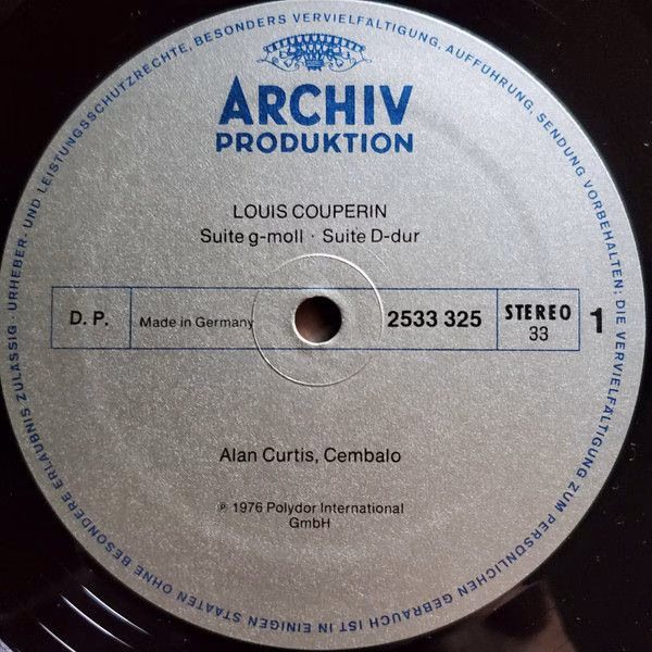 Archiv Produktion 2533 325 - Alan Curtis (2), Louis Couperin - P - Image 7