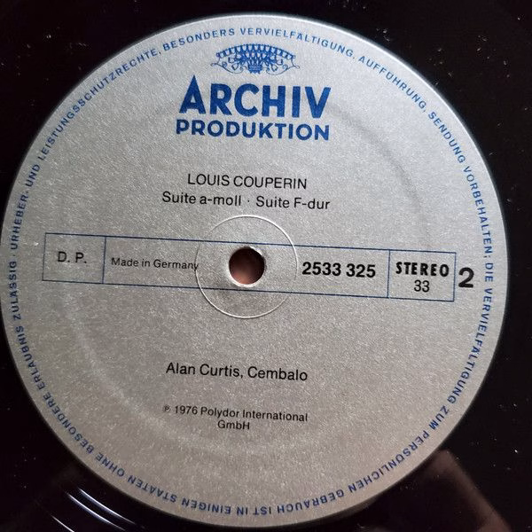 Archiv Produktion 2533 325 - Alan Curtis (2), Louis Couperin - P - Image 8