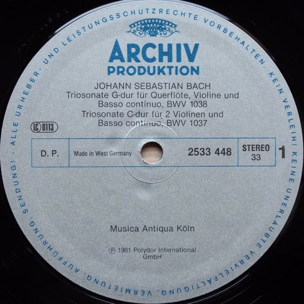 Archiv Produktion 2533 448 - Johann Sebastian Bach, Musica Antiq - Image 4