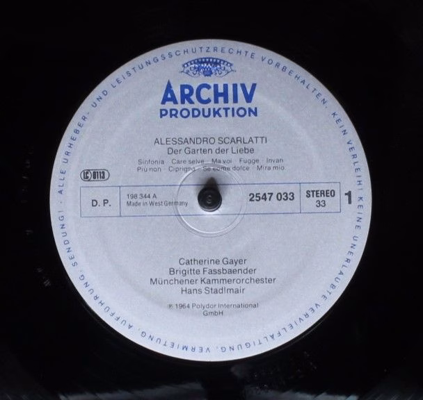 Archiv Produktion 2547 033 - Alessandro Scarlatti, Catherine Gay - Image 3