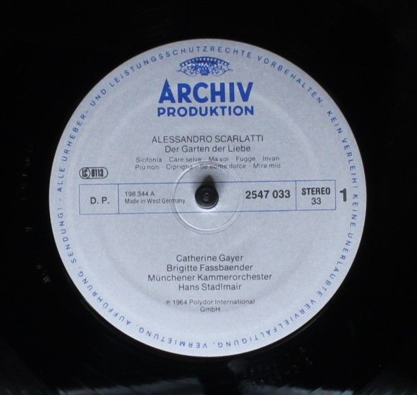 Archiv Produktion 2547 033 - Alessandro Scarlatti, Catherine Gay - Image 3