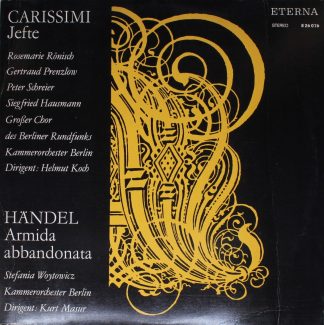 Eterna 8 26 076 - Giacomo Carissimi, Rosemarie Rönisch, Gertraud