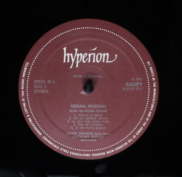 hyperion A66079 - Giulio Caccini, Giovanni Puliaschi, David Thom - Image 5