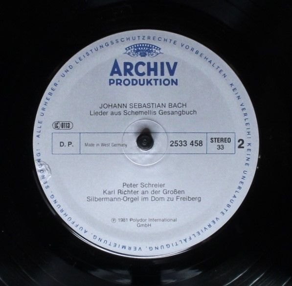Archiv Produktion 2533 458 - Johann Sebastian Bach, Peter Schrei - Image 6