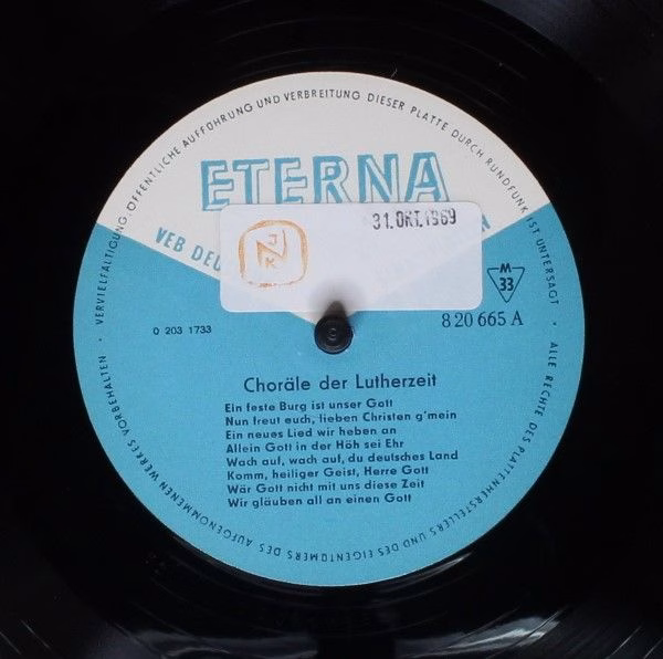 Eterna 8 20 665 - Various - Choräle Der Lutherzeit (450 Jahre Re - Image 3